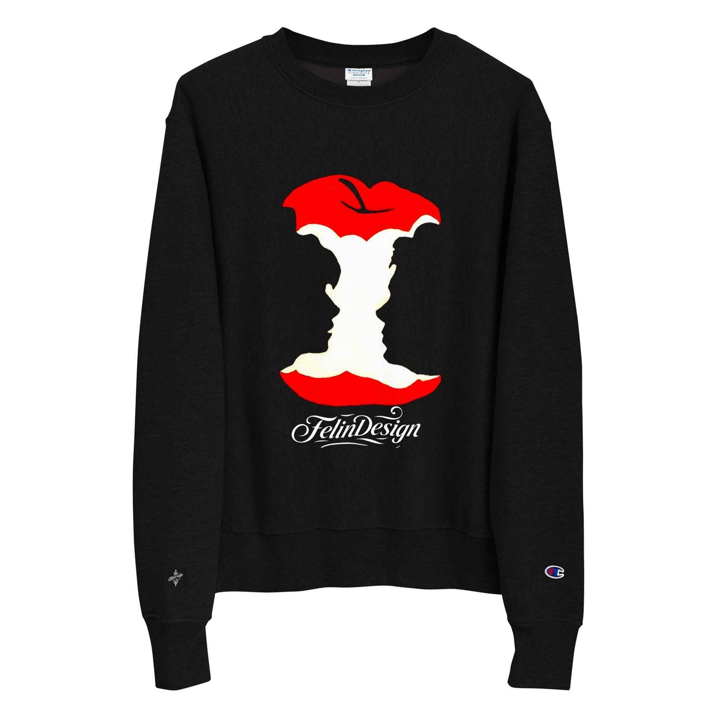Champion Sweatshirt Double TakeApple Head FelinDesign