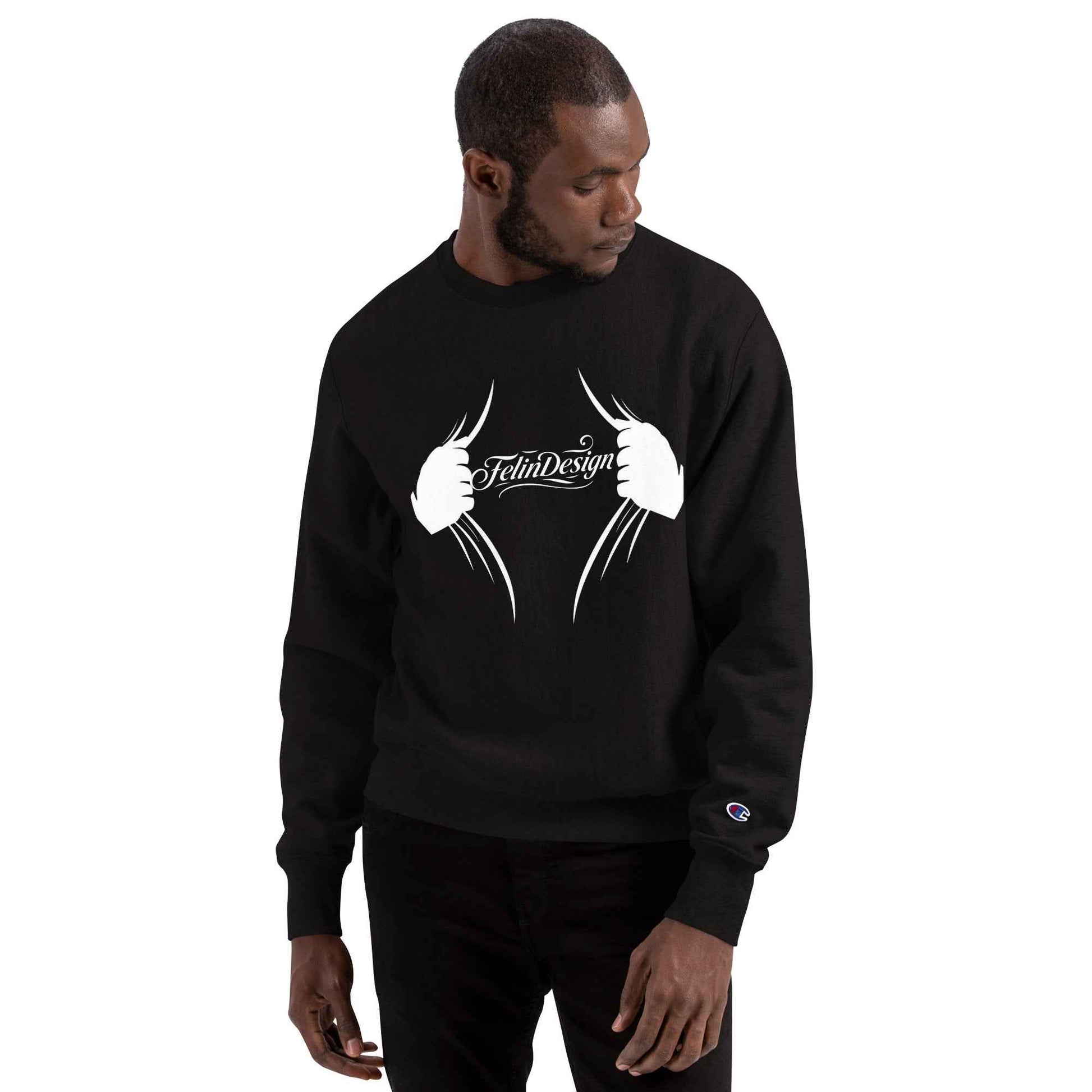 Champion Sweatshirt Hands FelinDesign