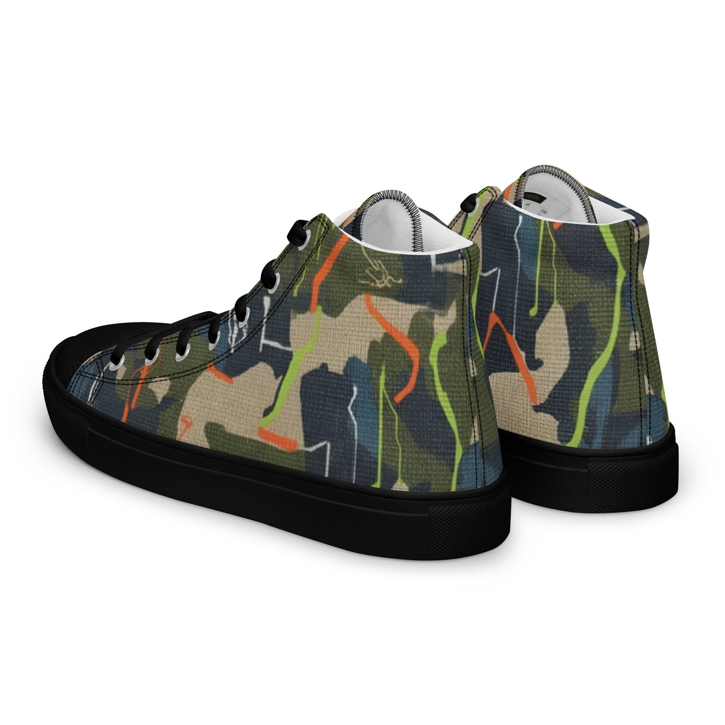 FelinDesign High-Top Sneakers - Men's High-Top Shoes with Abstract Design and FelinDesign - FelinDesign