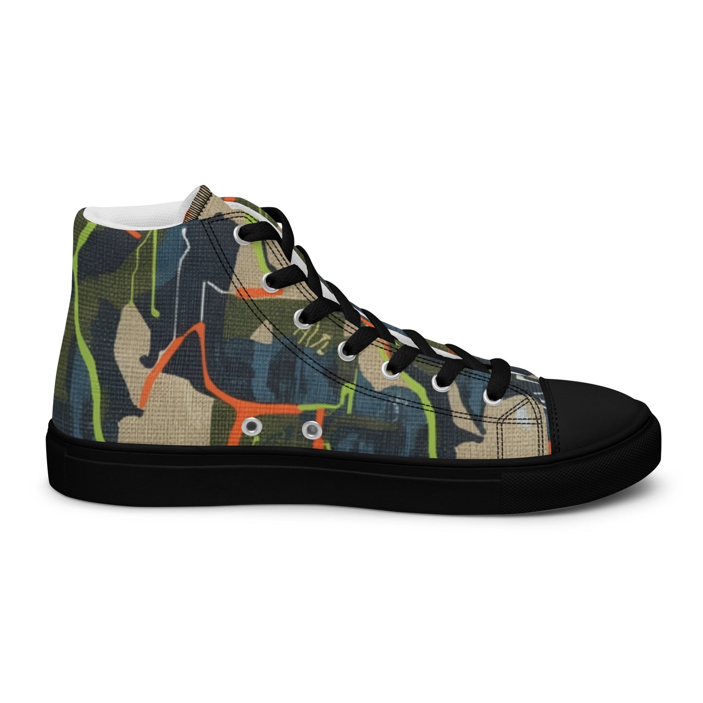 FelinDesign High-Top Sneakers - Men's High-Top Shoes with Abstract Design and FelinDesign - FelinDesign