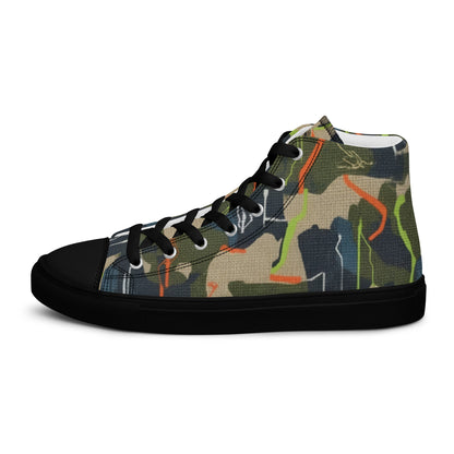 FelinDesign High-Top Sneakers - Men's High-Top Shoes with Abstract Design and FelinDesign - FelinDesign