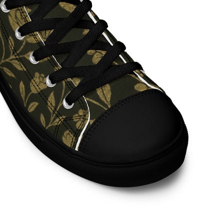 Stylish High-Top Men's Canvas High Top Sneakers Rose #45 | Trendy Casual Footwear for Men | Elegant Design - FelinDesign