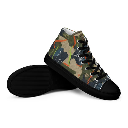 FelinDesign High-Top Sneakers - Men's High-Top Shoes with Abstract Design and FelinDesign - FelinDesign