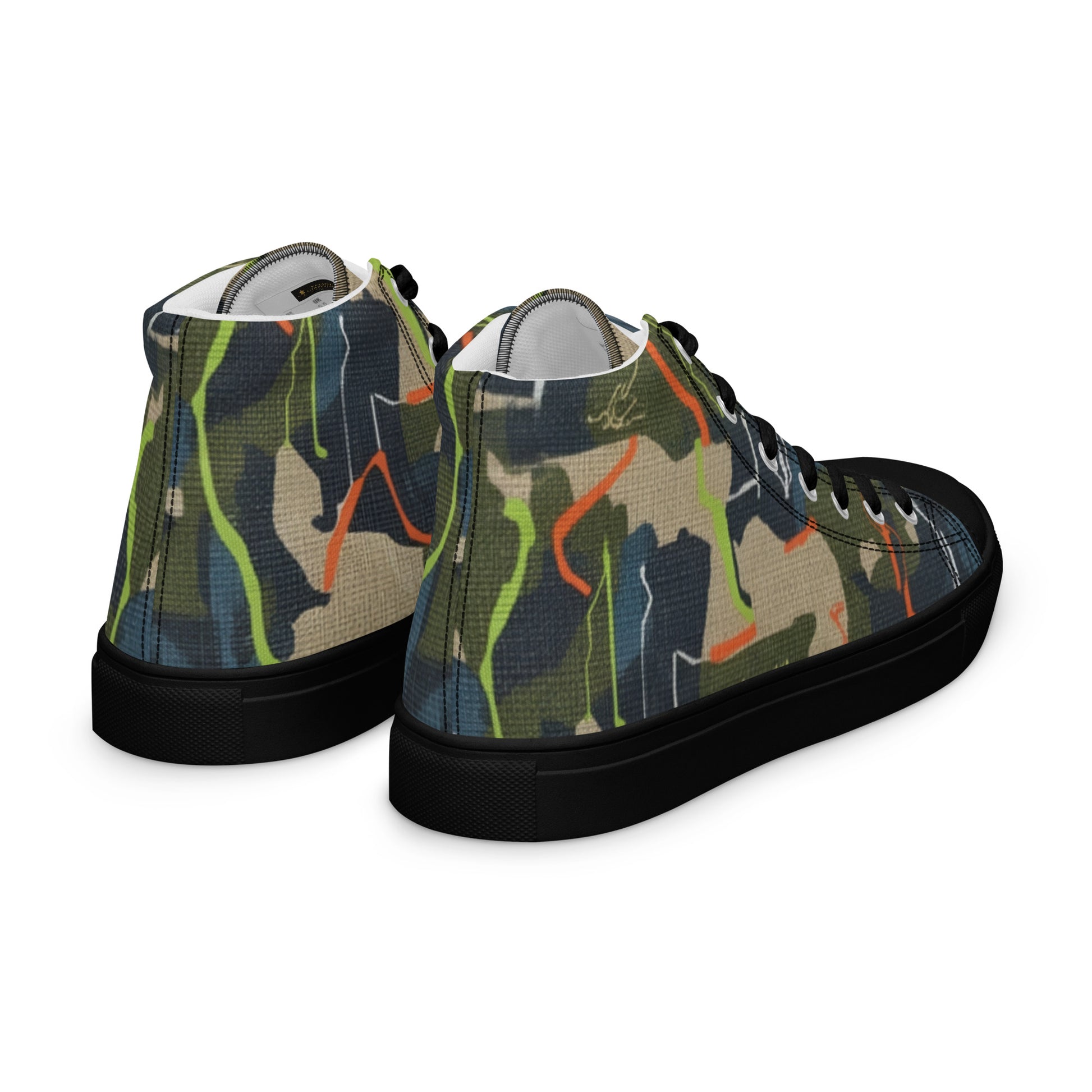 FelinDesign High-Top Sneakers - Men's High-Top Shoes with Abstract Design and FelinDesign - FelinDesign