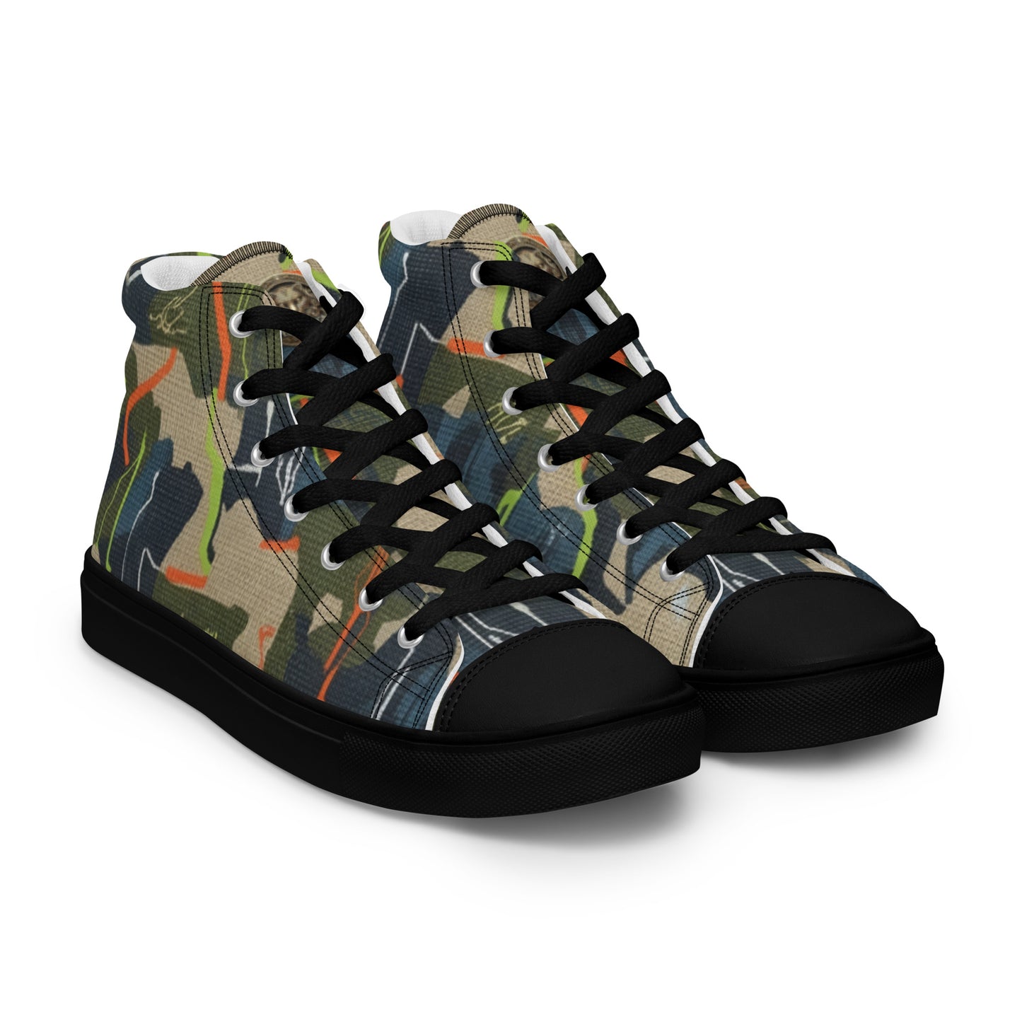 FelinDesign High-Top Sneakers - Men's High-Top Shoes with Abstract Design and FelinDesign - FelinDesign