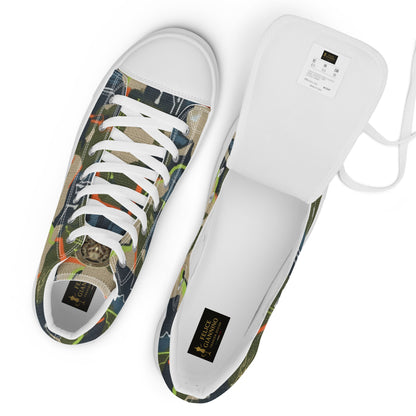 FelinDesign High-Top Sneakers - Men's High-Top Shoes with Abstract Design and FelinDesign - FelinDesign