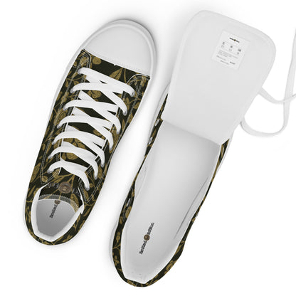 Stylish High-Top Men's Canvas High Top Sneakers Rose #45 | Trendy Casual Footwear for Men | Elegant Design - FelinDesign