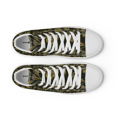 Stylish High-Top Men's Canvas High Top Sneakers Rose #45 | Trendy Casual Footwear for Men | Elegant Design - FelinDesign