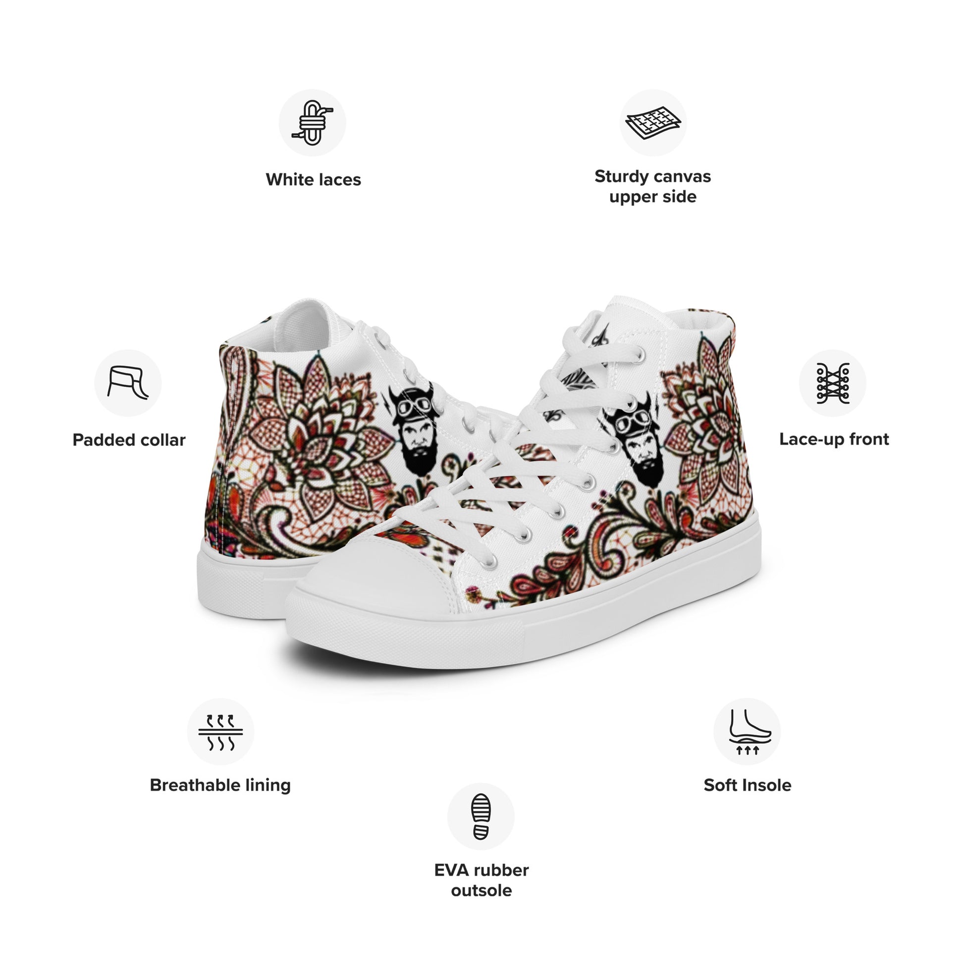 FelinDesign Sneaker Man Harley Davidson Style Casual Shoes Comfortable Leather Lace-Up - FelinDesign