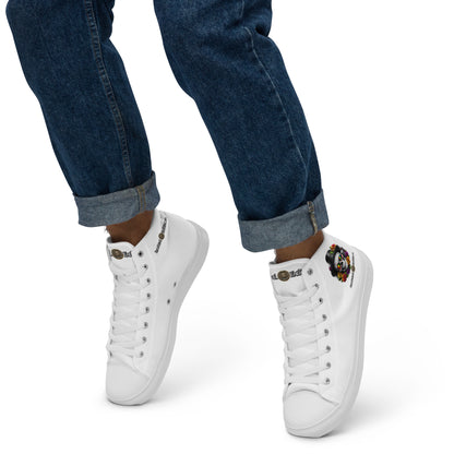 Men's High Top Canvas Sneakers Casual Chic Fashion Sports Shoes Breathable Everyday Walking Shoes - FelinDesign