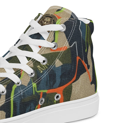 FelinDesign High-Top Sneakers - Men's High-Top Shoes with Abstract Design and FelinDesign - FelinDesign