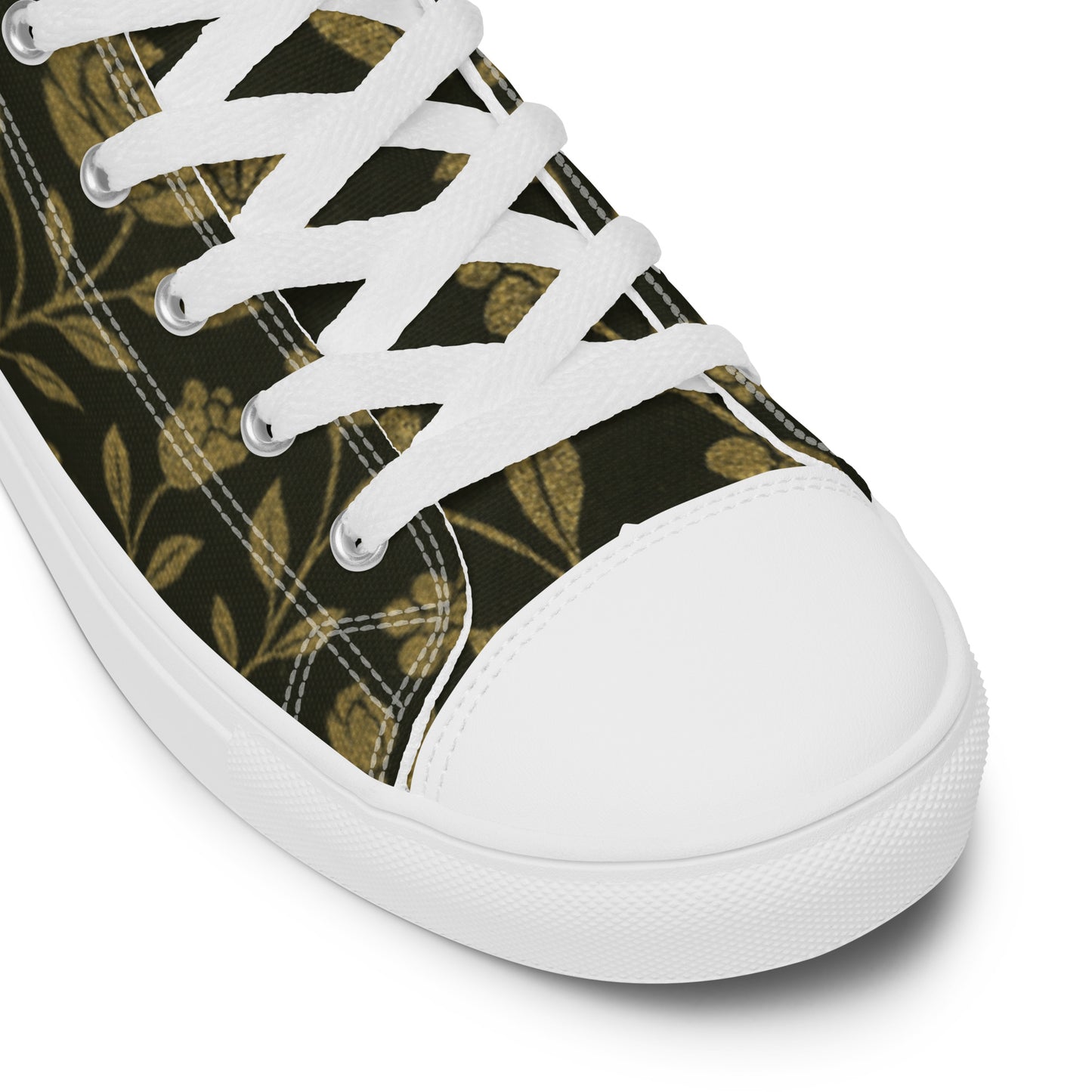 Stylish High-Top Men's Canvas High Top Sneakers Rose #45 | Trendy Casual Footwear for Men | Elegant Design - FelinDesign
