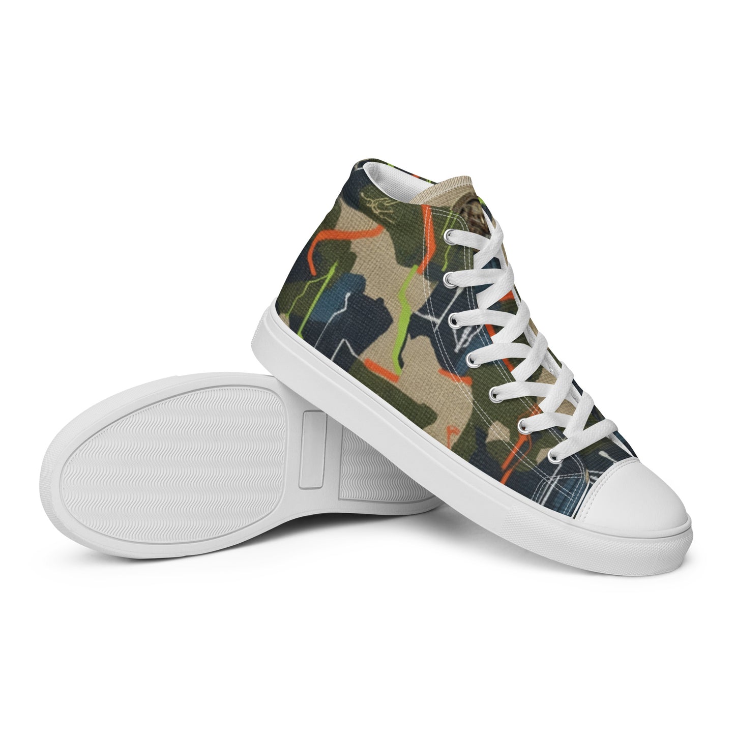 FelinDesign High-Top Sneakers - Men's High-Top Shoes with Abstract Design and FelinDesign - FelinDesign