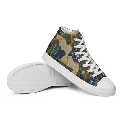 FelinDesign High-Top Sneakers - Men's High-Top Shoes with Abstract Design and FelinDesign - FelinDesign