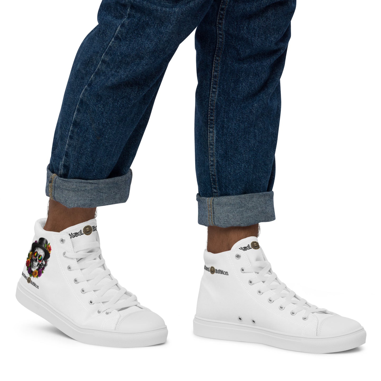 Men's High Top Canvas Sneakers Casual Chic Fashion Sports Shoes Breathable Everyday Walking Shoes - FelinDesign