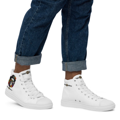 Men's High Top Canvas Sneakers Casual Chic Fashion Sports Shoes Breathable Everyday Walking Shoes - FelinDesign