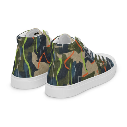 FelinDesign High-Top Sneakers - Men's High-Top Shoes with Abstract Design and FelinDesign - FelinDesign