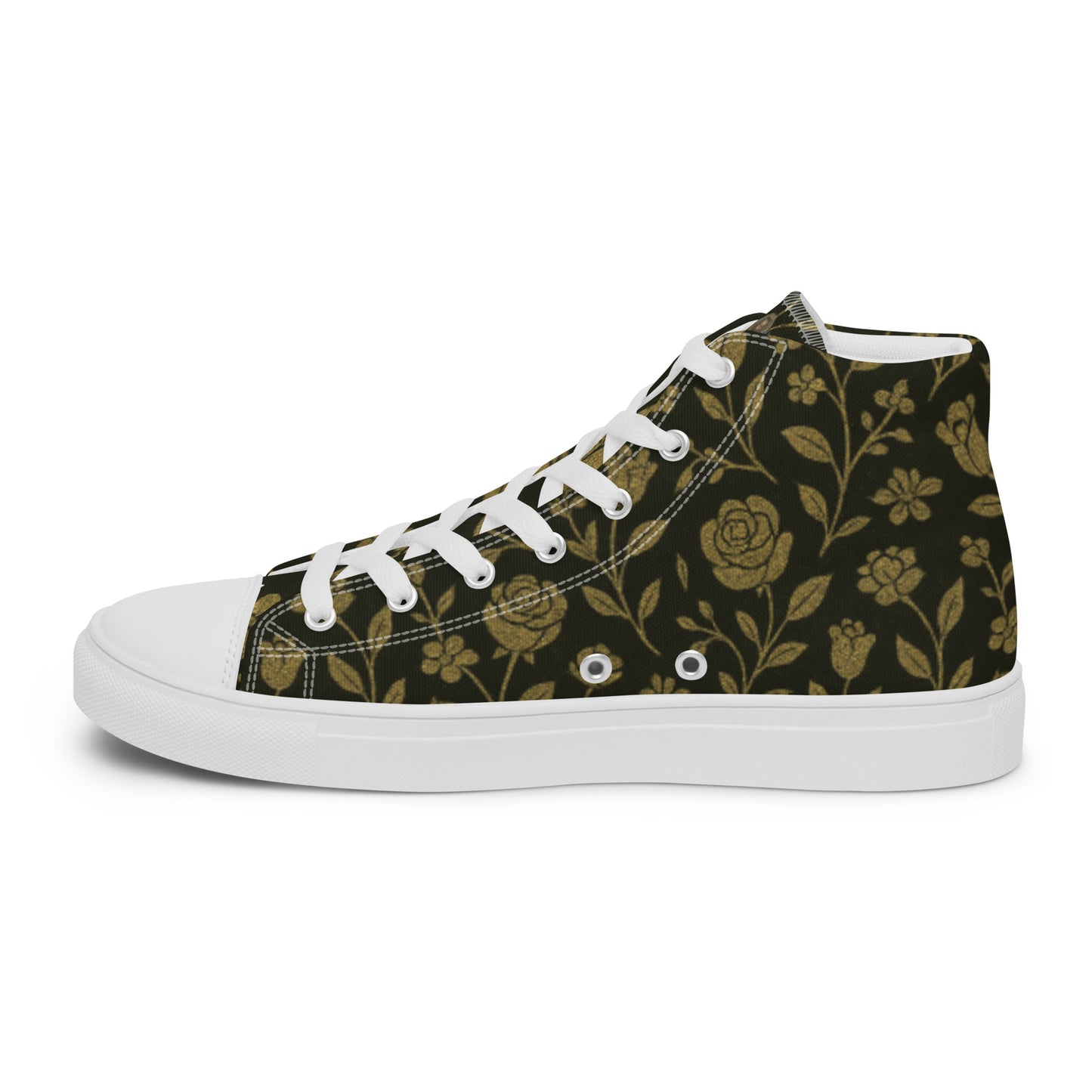Stylish High-Top Men's Canvas High Top Sneakers Rose #45 | Trendy Casual Footwear for Men | Elegant Design - FelinDesign