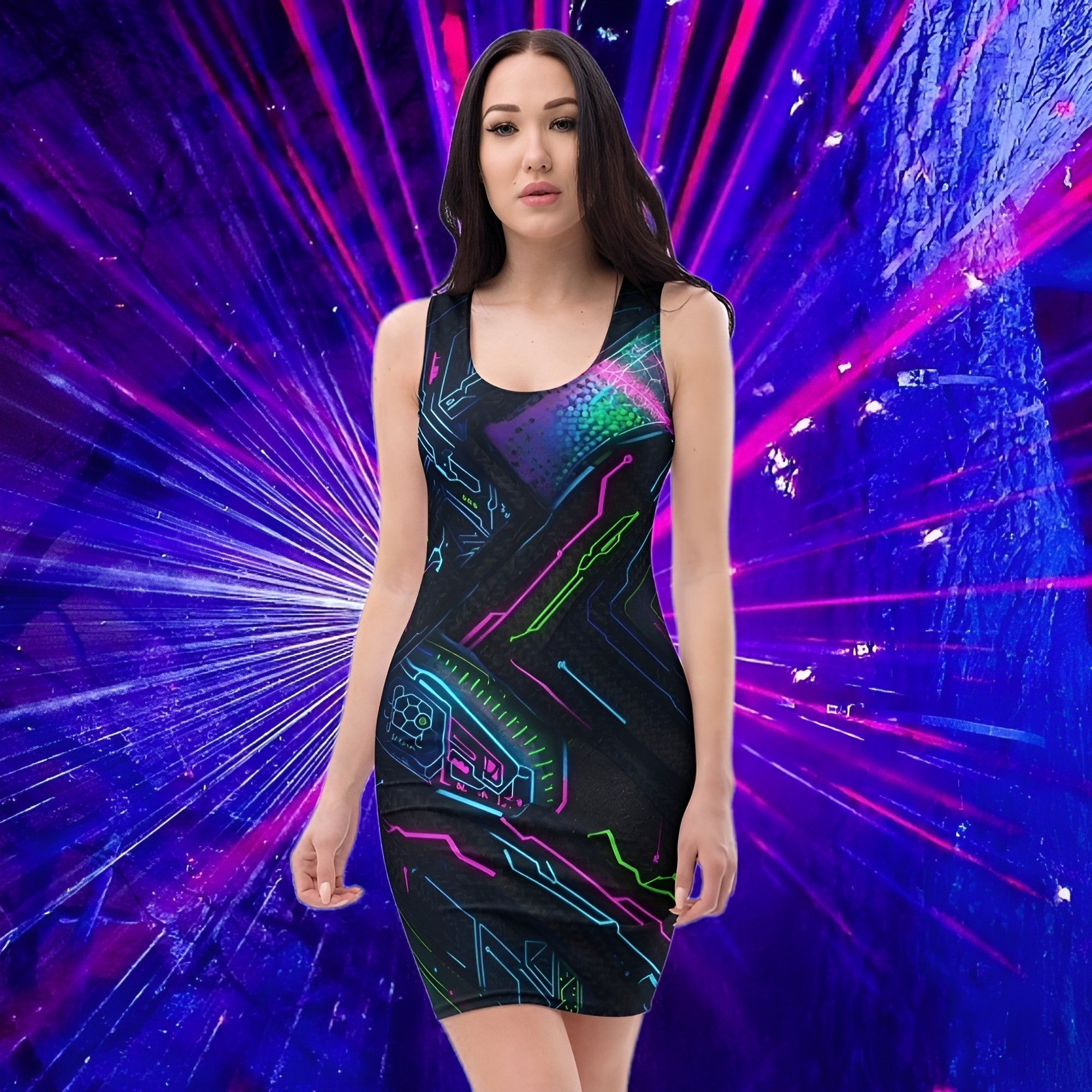 Bodycon Dress by FelinDesign #190 – Elegant Figure-Hugging Party Dress with Unique Design for Events & Nights Out - FelinDesign