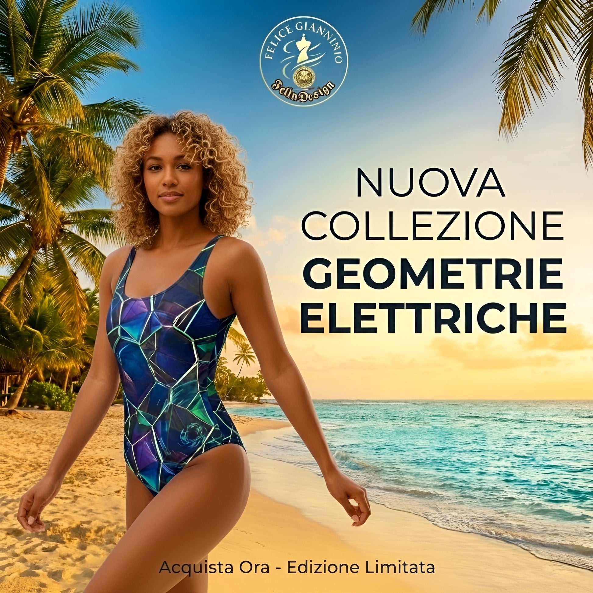 FelinDesign Women's One-Piece Swimsuit - 4-Way Stretch Chlorine Resistant - FelinDesign