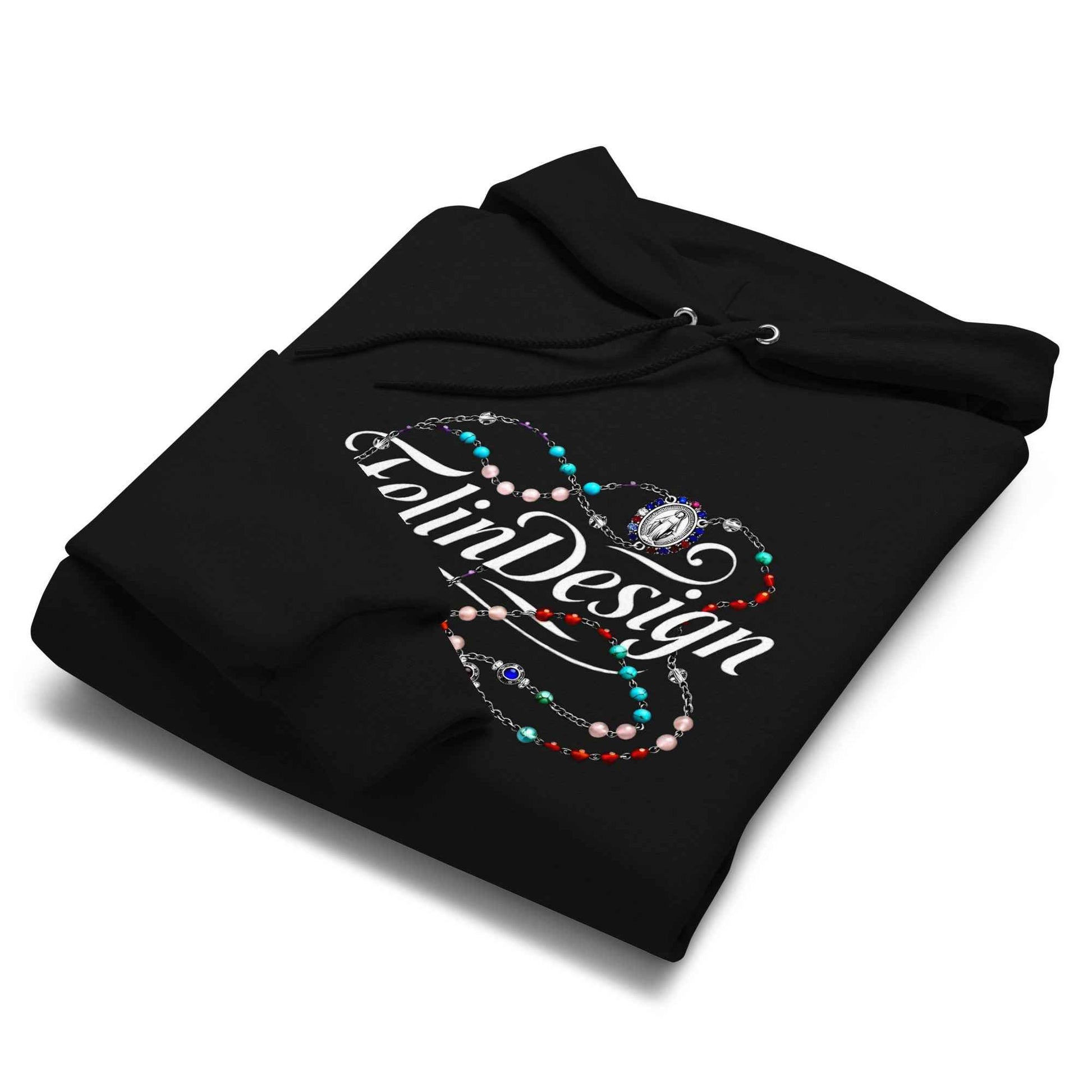 Unisex Champion hoodie FelinDesign Colored Rosary Men's Cotton Crew Neck