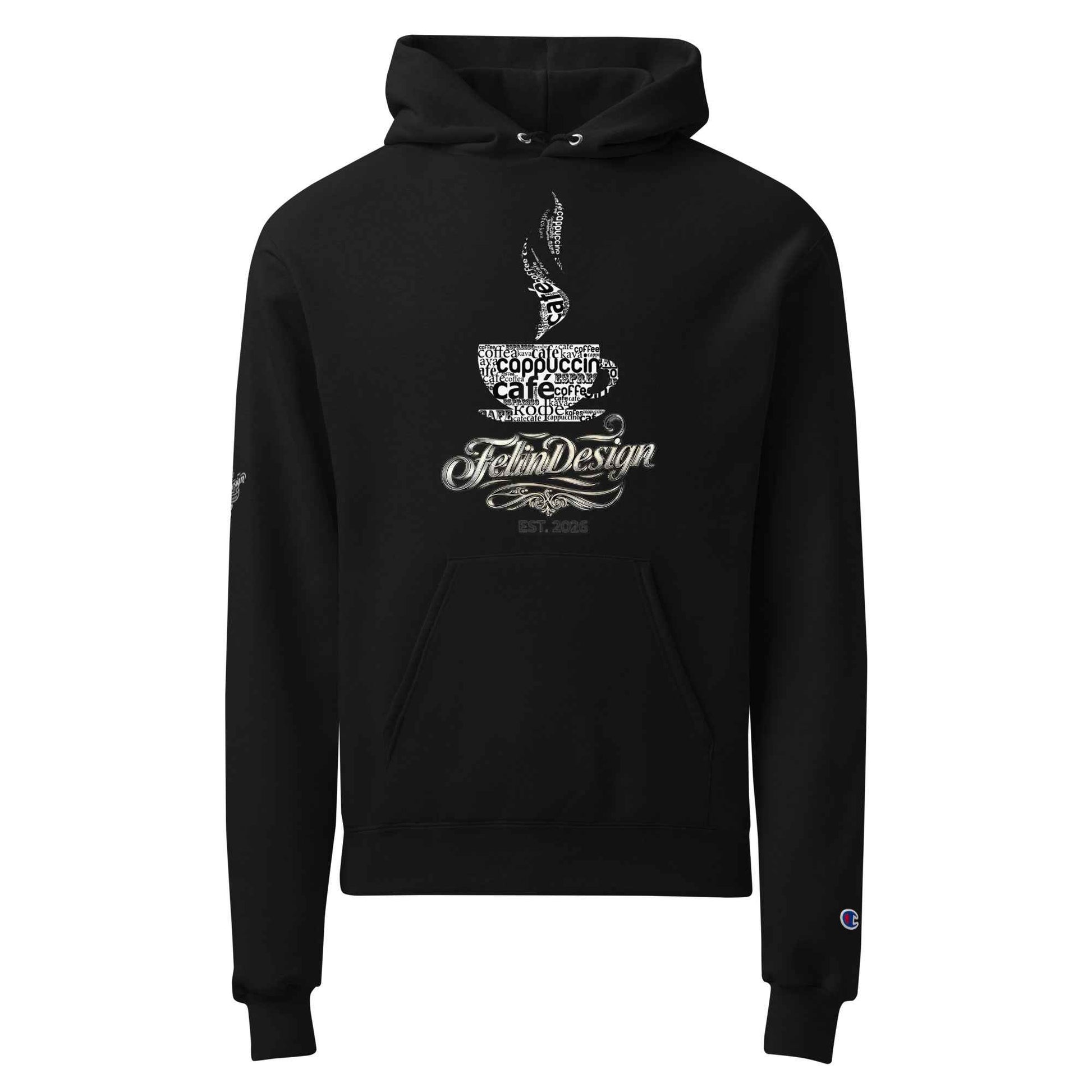 Unisex Champion hoodie Coffee Bar FelinDesign