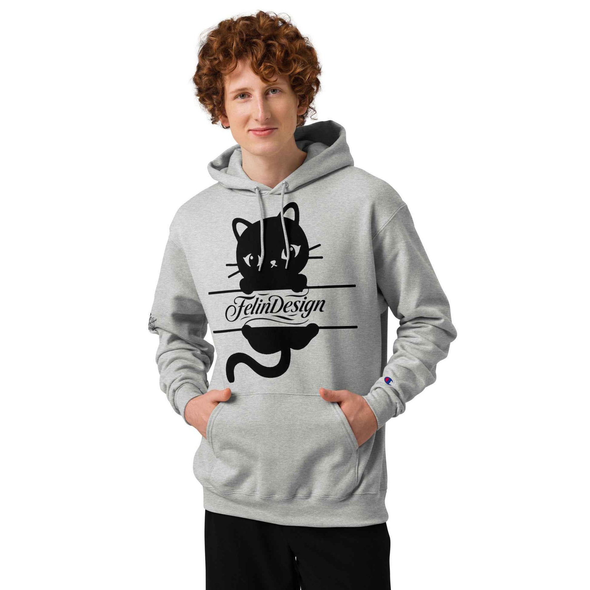 Unisex Champion hoodie Cats FelinDesign