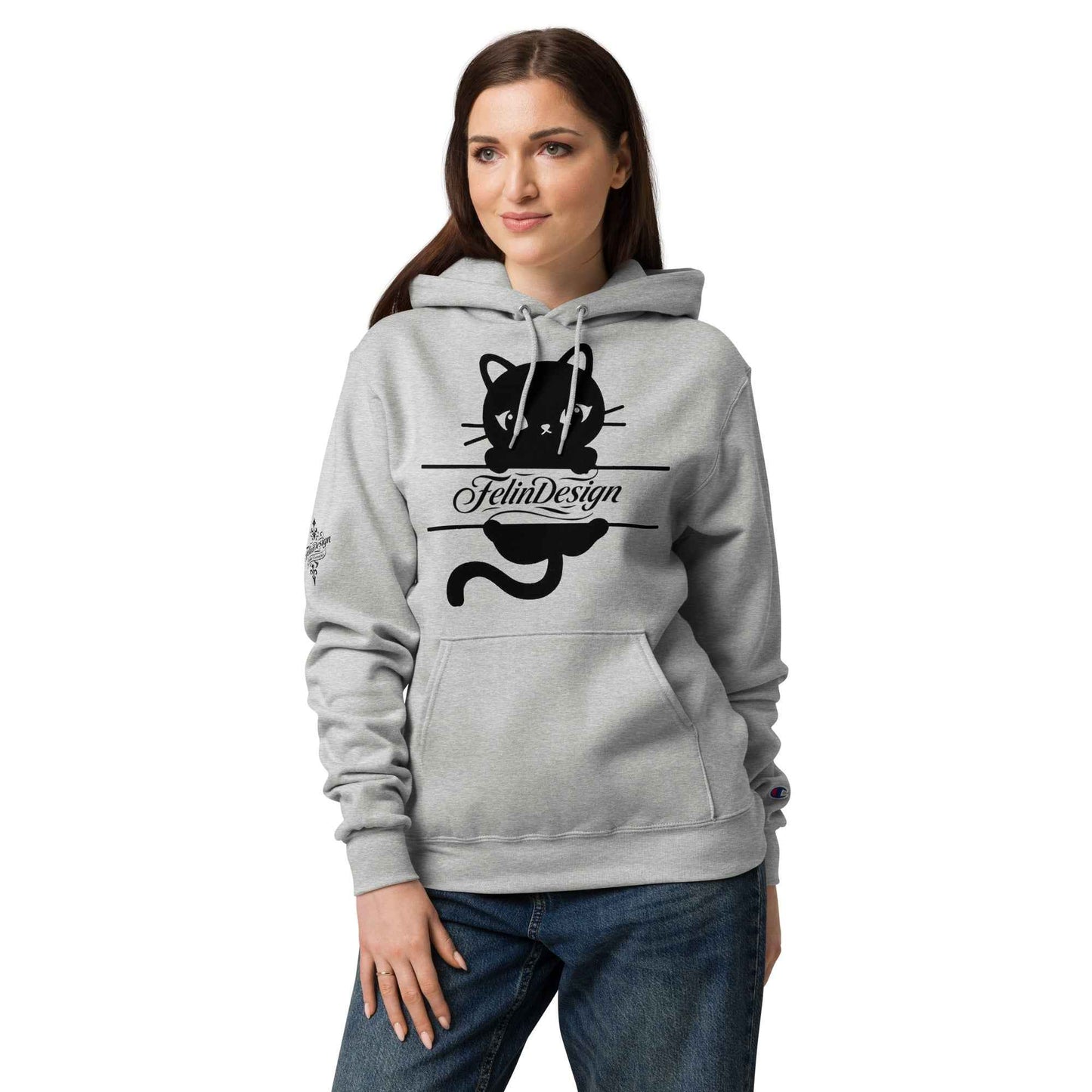 Unisex Champion hoodie Cats FelinDesign