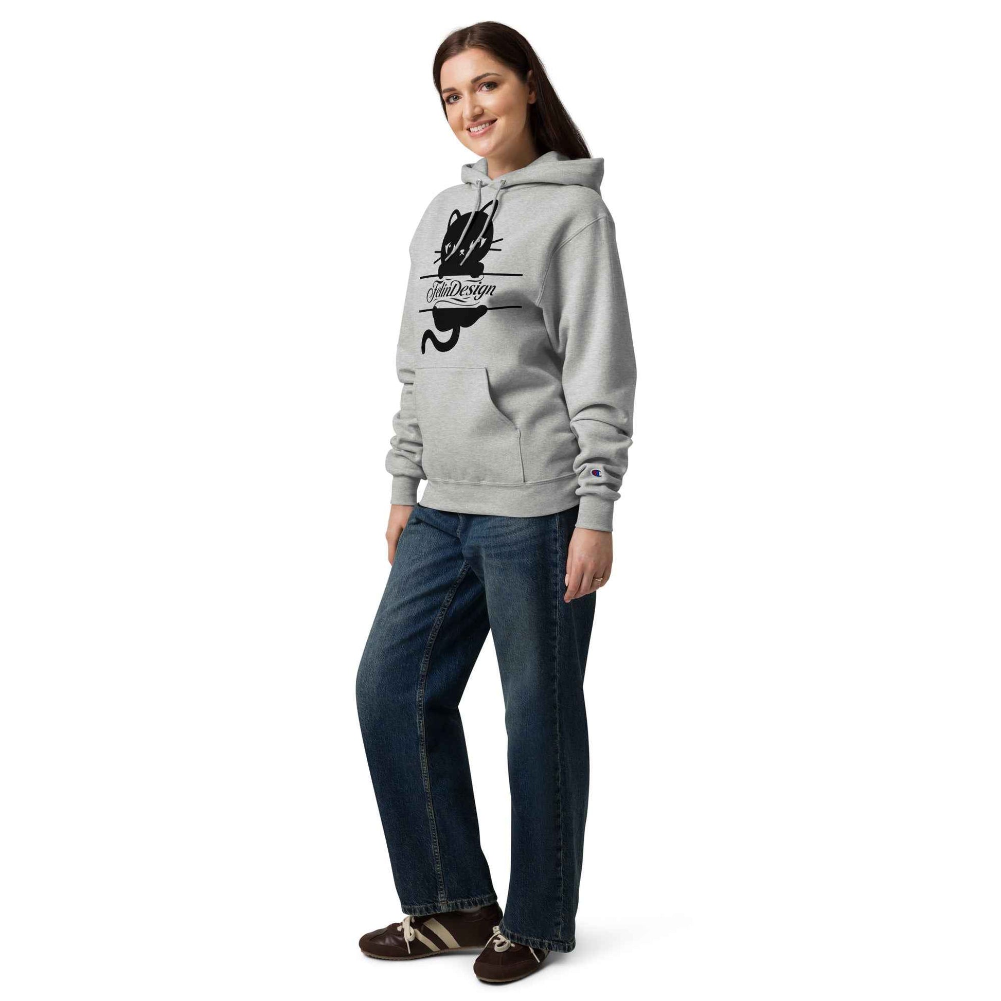 Unisex Champion hoodie Cats FelinDesign