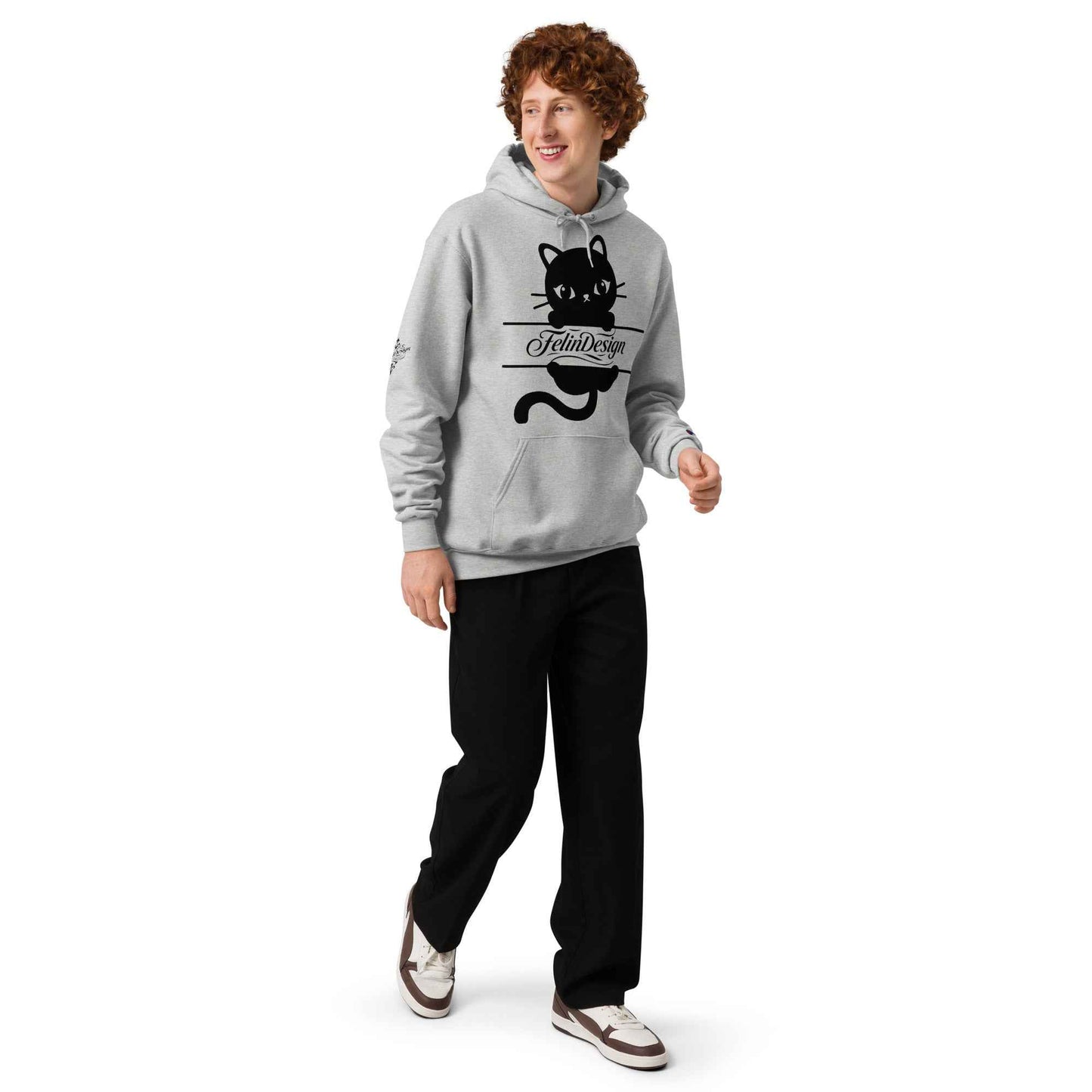 Unisex Champion hoodie Cats FelinDesign