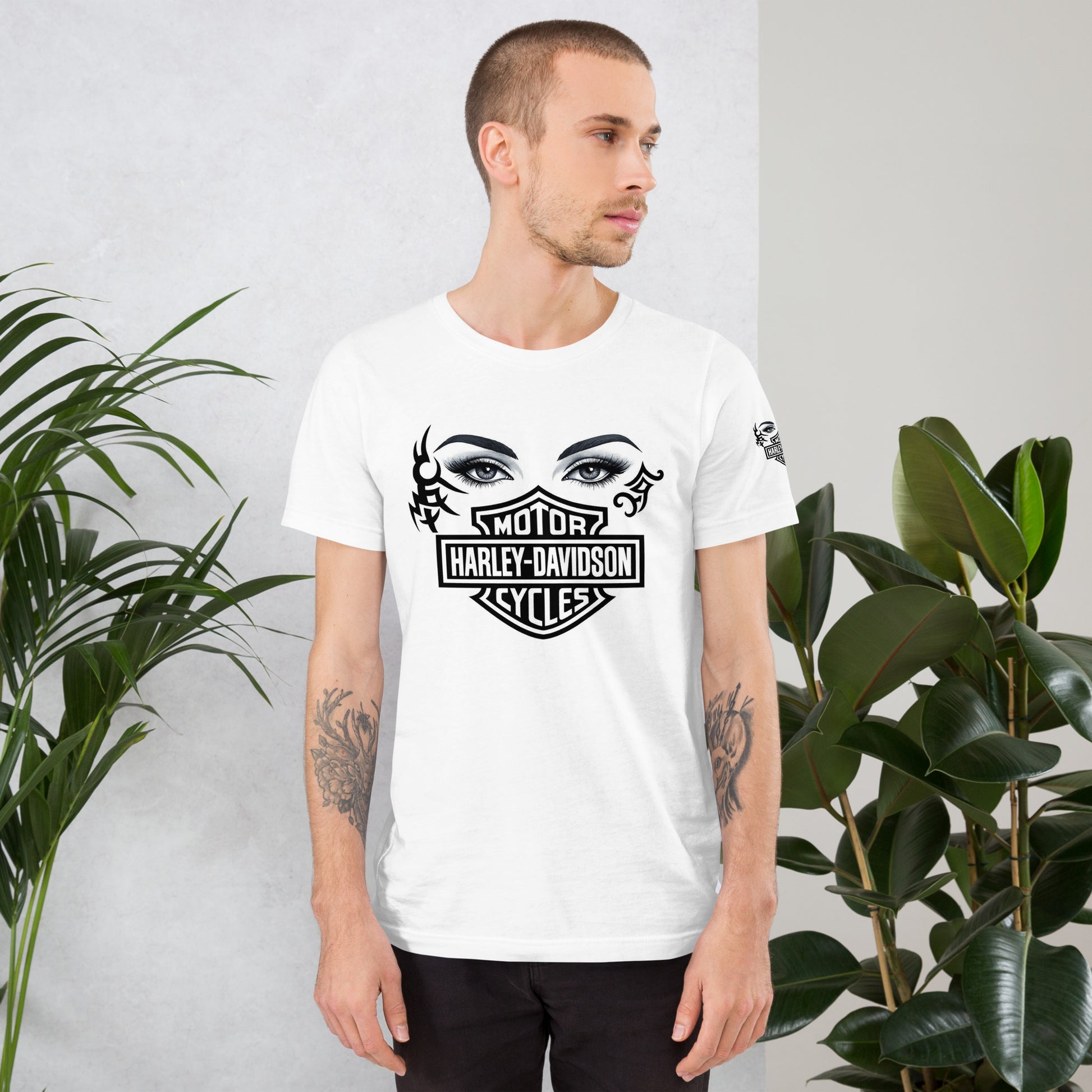 FelinDesign Unisex Harley Davidson T-Shirt Vintage Motorcycle Tee Casual Biker Shirt - FelinDesign