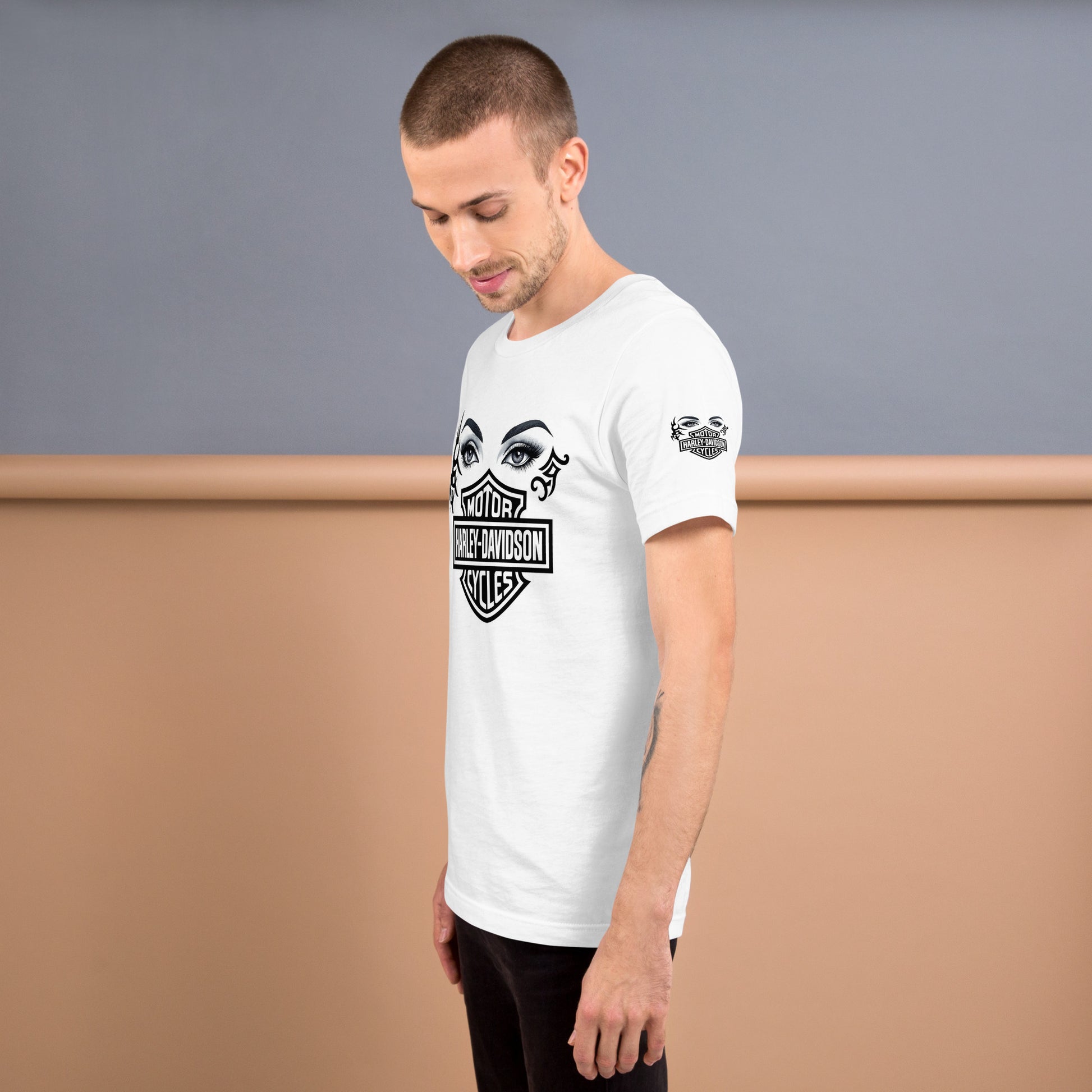 FelinDesign Unisex Harley Davidson T-Shirt Vintage Motorcycle Tee Casual Biker Shirt - FelinDesign