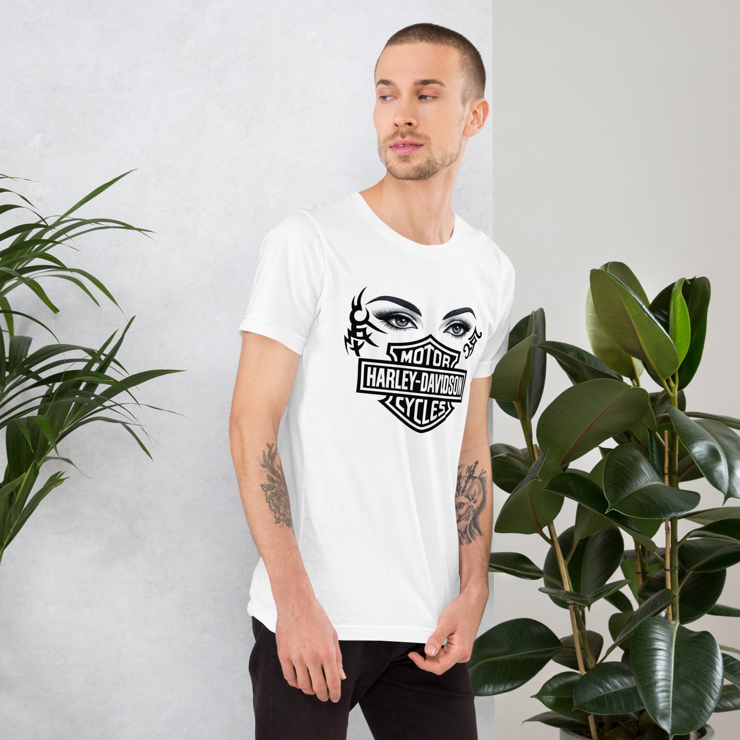 FelinDesign Unisex Harley Davidson T-Shirt Vintage Motorcycle Tee Casual Biker Shirt - FelinDesign