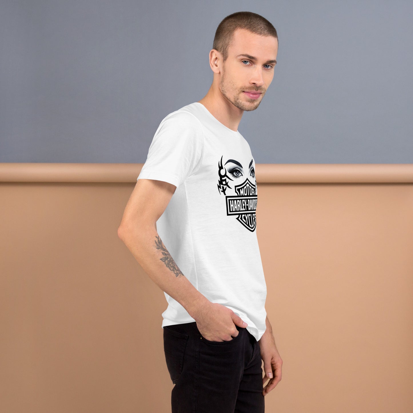 FelinDesign Unisex Harley Davidson T-Shirt Vintage Motorcycle Tee Casual Biker Shirt - FelinDesign