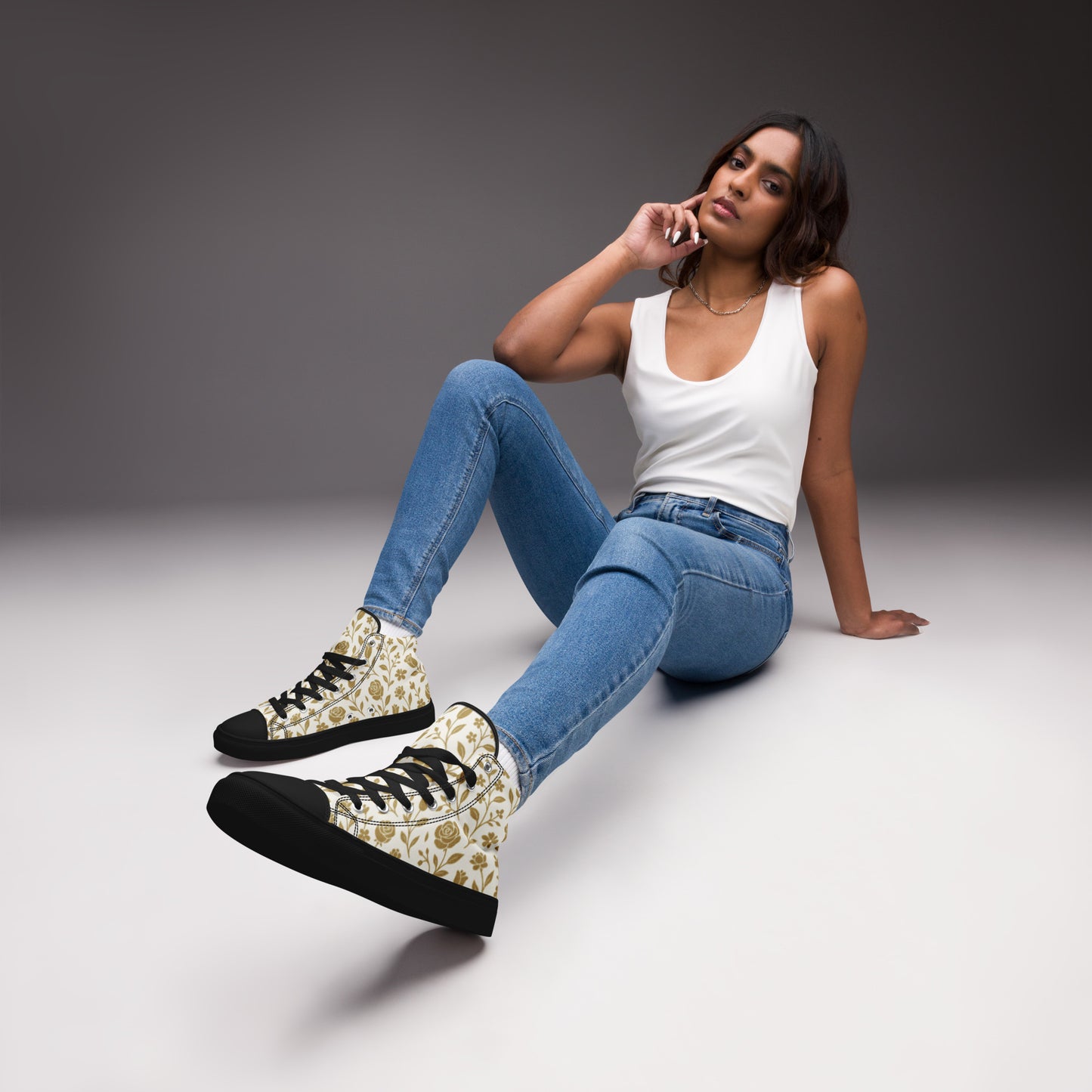 Sneakers Women  FelinDesign Canvas shos High Top Sneakers | Chic Fashion Footwear | Trendy & Comfortable | Size Options Available - FelinDesign