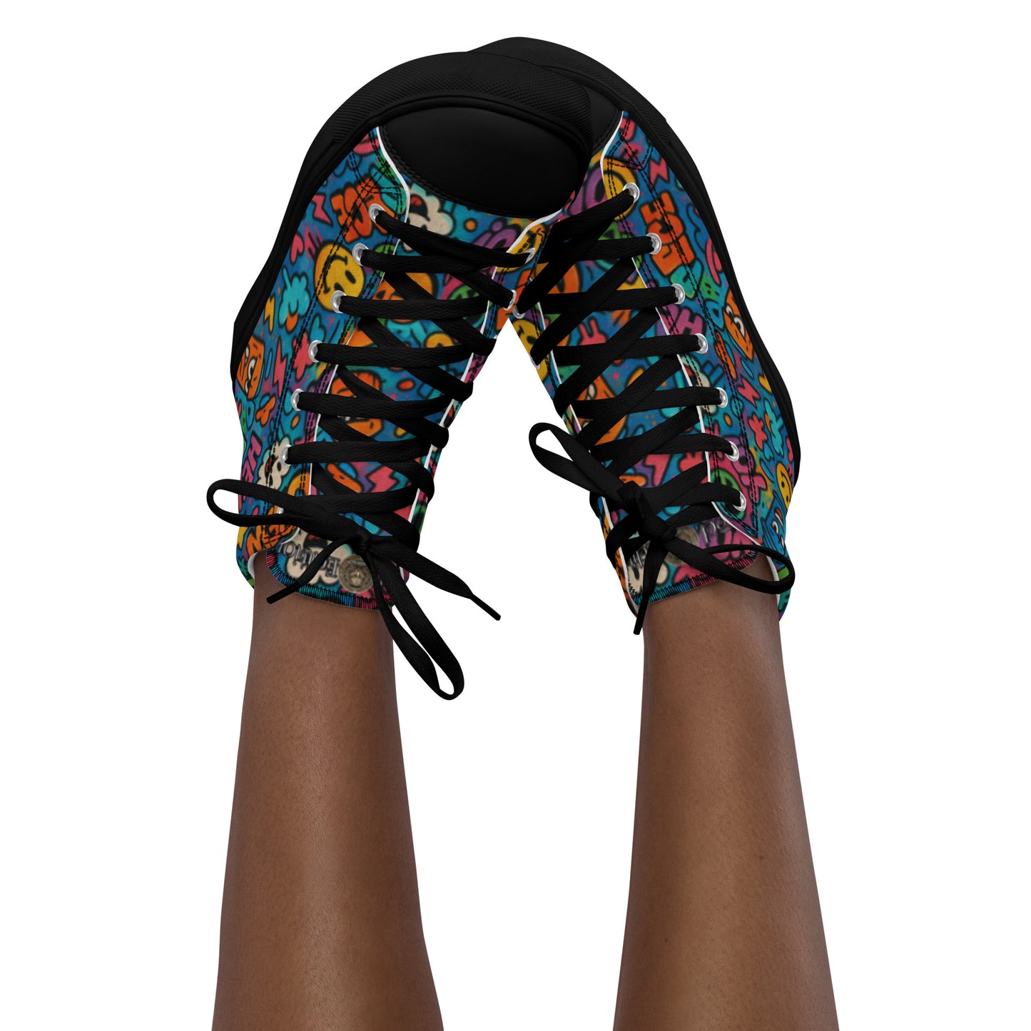 Peace 648 Women's High-Top Sneakers | Comfortable Summer Canvas Shoes | Casual & Unique Style for Summer - FelinDesign