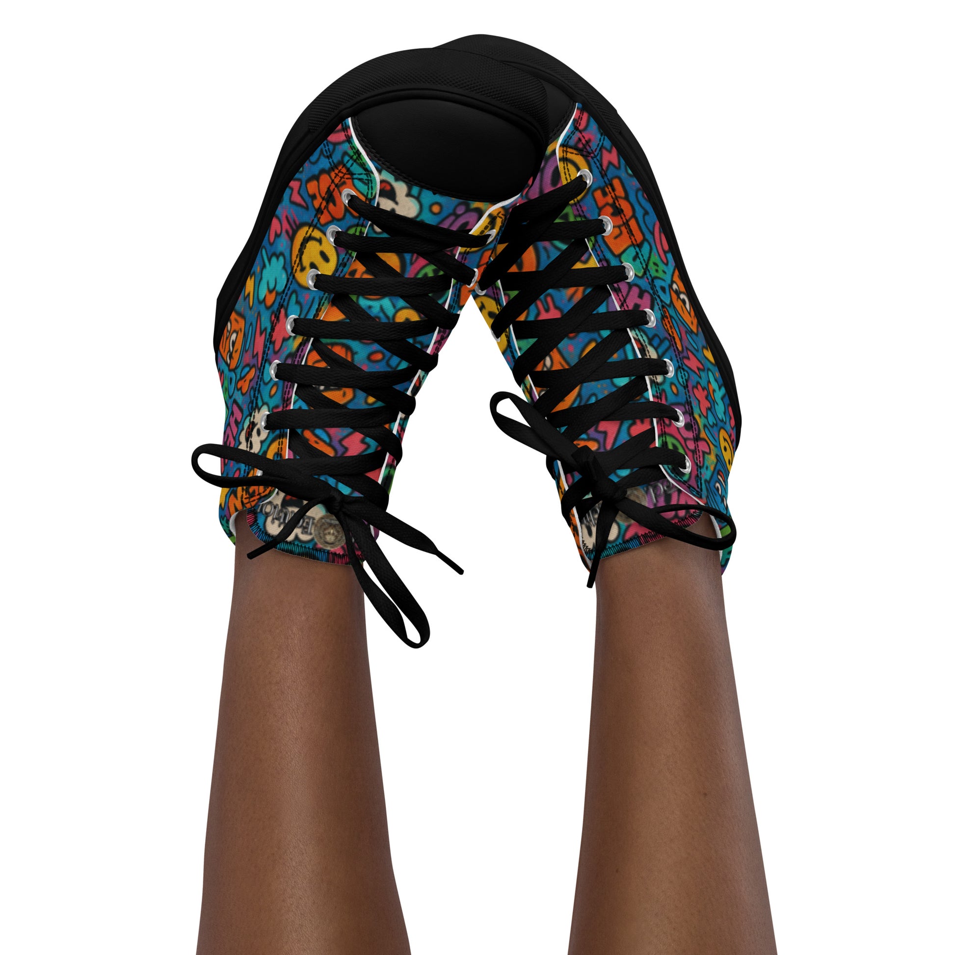 Peace 648 Women's High-Top Sneakers | Comfortable Summer Canvas Shoes | Casual & Unique Style for Summer - FelinDesign