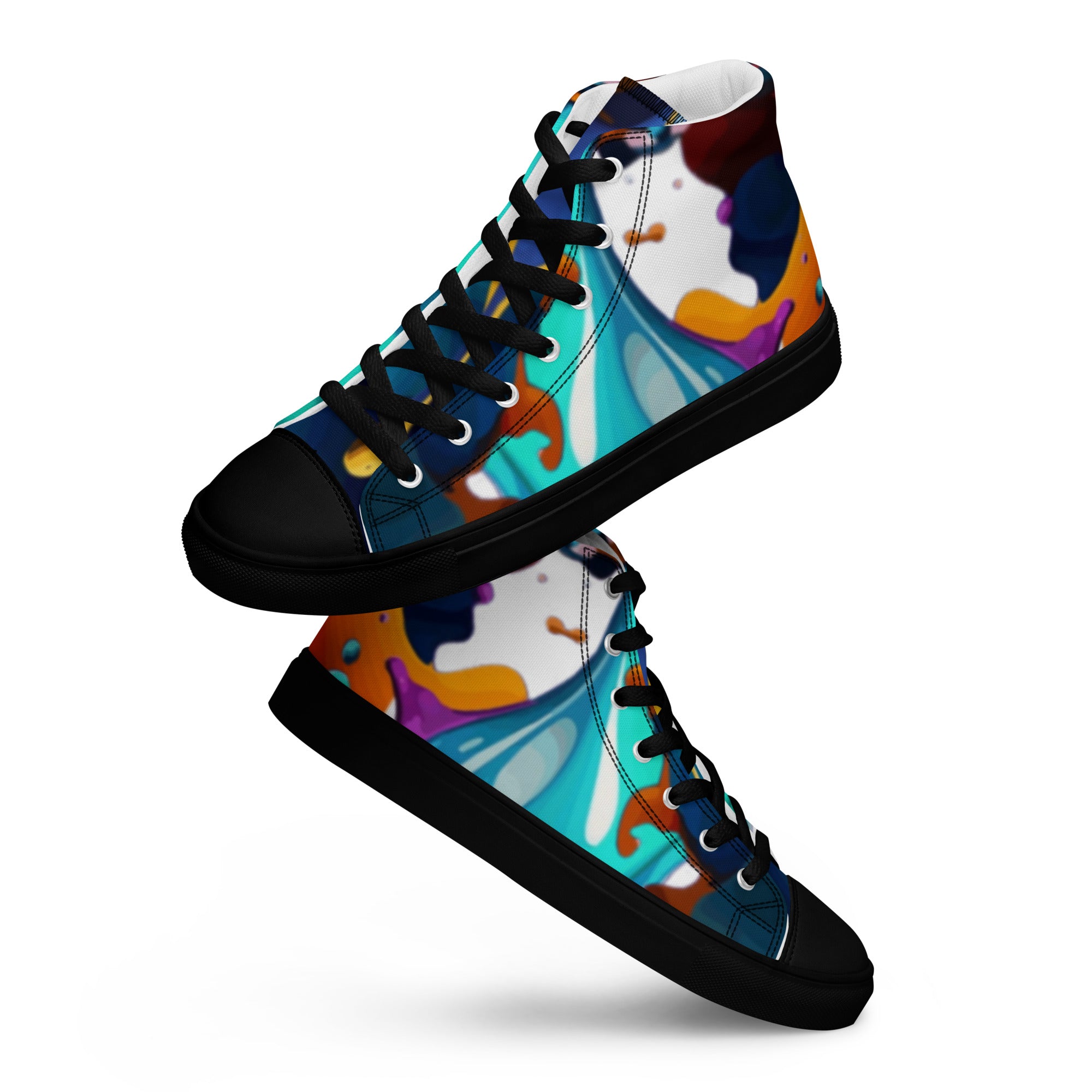 FelinDesign #637 Women's High-Top Canvas Sneakers, New Edition, Comfortable & Stylish - Trendy Casual Shoes for Everyday Looks - FelinDesign