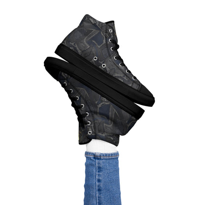 Women’s high top canvas shoes - FelinDesign