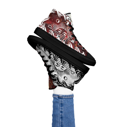 Women’s high top canvas shoes - FelinDesign