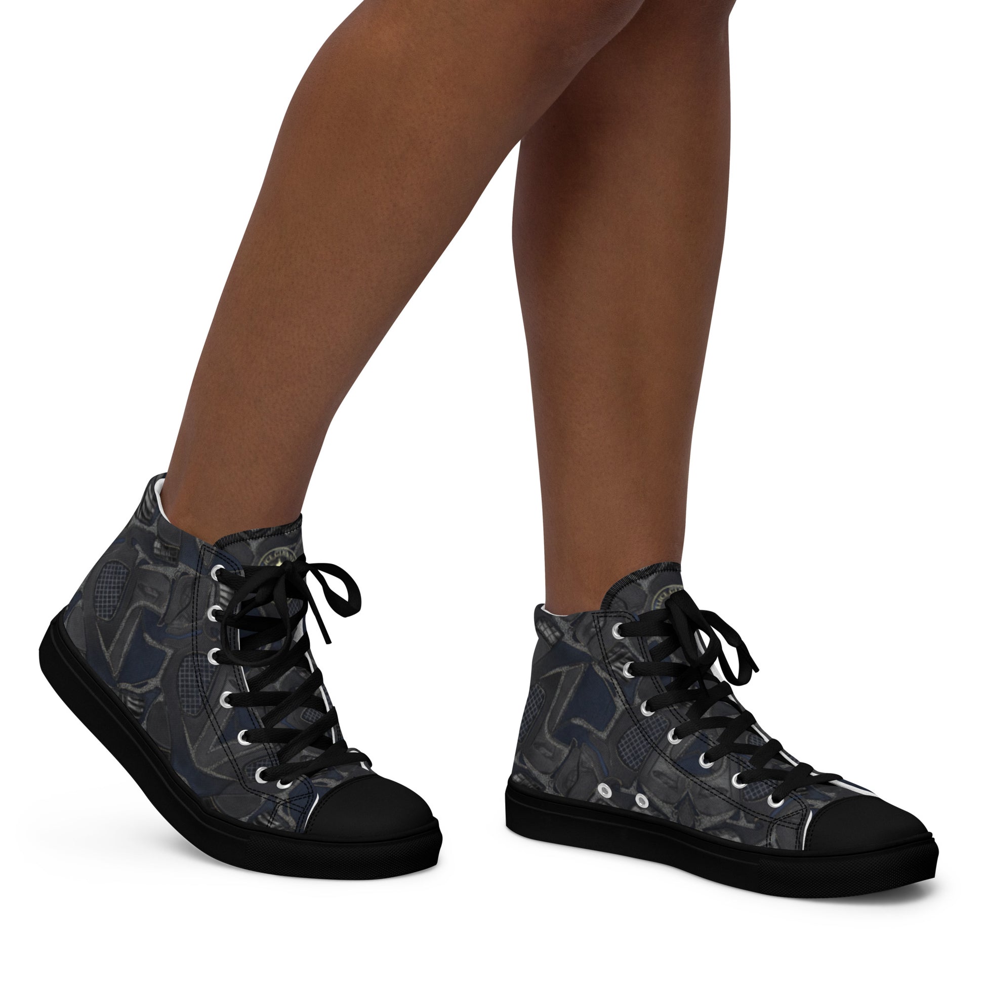 Women’s high top canvas shoes - FelinDesign