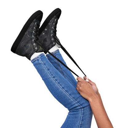Women’s high top canvas shoes - FelinDesign