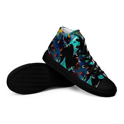 Fashionable Sneakers for Women | Comfy & Trendy Women's Canvas High Tops | Casual Sports Shoes | Stylish Footwear 432 - FelinDesign