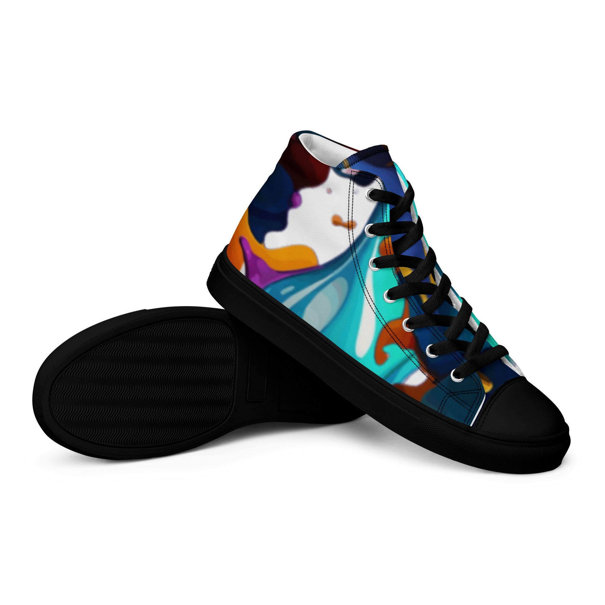 FelinDesign #637 Women's High-Top Canvas Sneakers, New Edition, Comfortable & Stylish - Trendy Casual Shoes for Everyday Looks - FelinDesign
