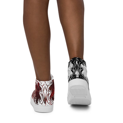 Women’s high top canvas shoes - FelinDesign