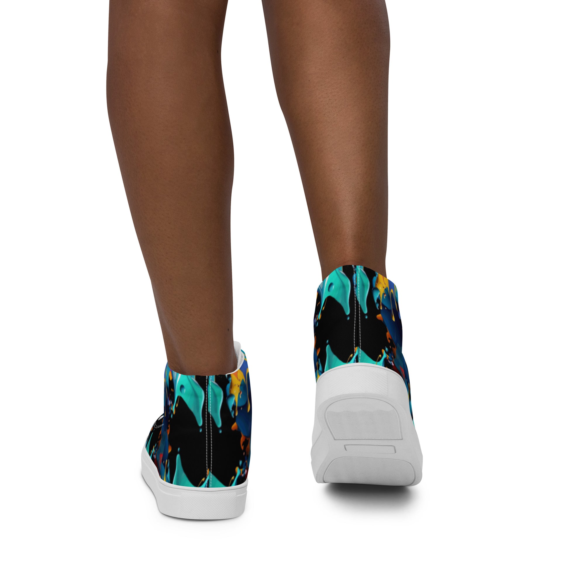 Fashionable Sneakers for Women | Comfy & Trendy Women's Canvas High Tops | Casual Sports Shoes | Stylish Footwear 432 - FelinDesign