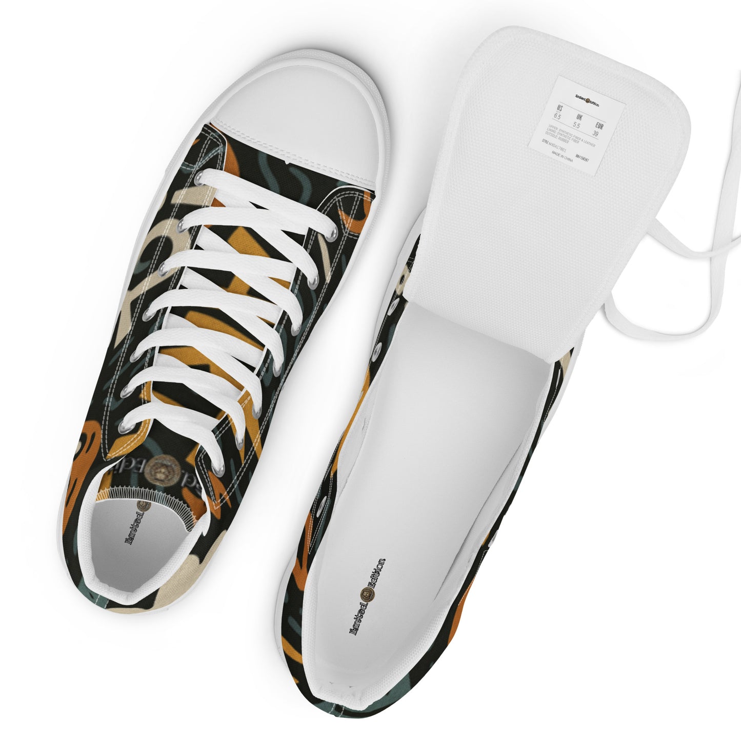 High-Top Fashion Women's Canvas Sneakers | Comfortable & Trendy Casual Shoes for Everyday Wear | Stylish Women's Footwear - FelinDesign