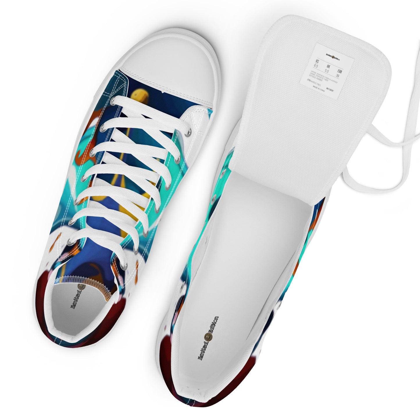 FelinDesign #637 Women's High-Top Canvas Sneakers, New Edition, Comfortable & Stylish - Trendy Casual Shoes for Everyday Looks - FelinDesign