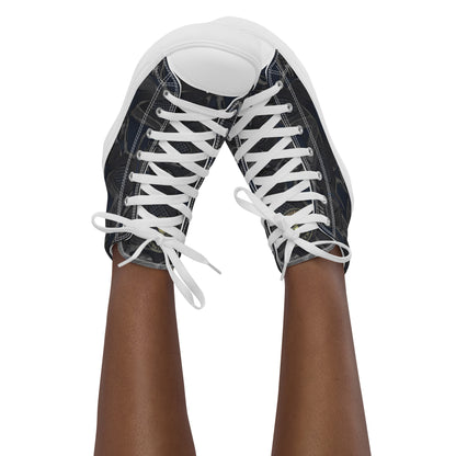 Women’s high top canvas shoes - FelinDesign