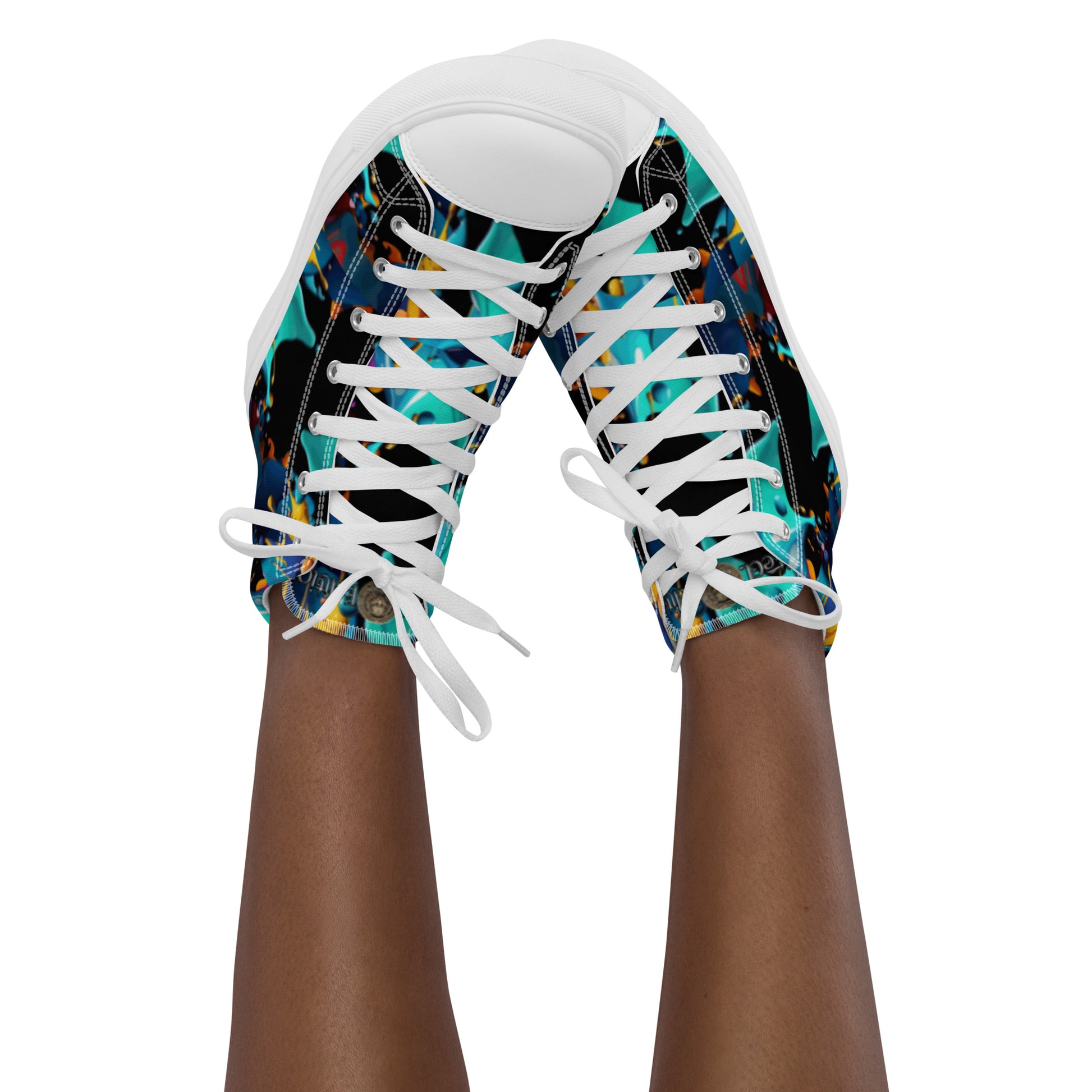 Fashionable Sneakers for Women | Comfy & Trendy Women's Canvas High Tops | Casual Sports Shoes | Stylish Footwear 432 - FelinDesign